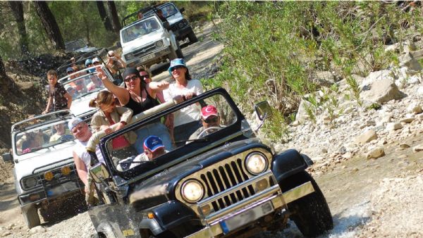 Alanya Jeep, Rafting, and Zipline Tour