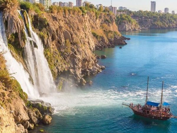 Antalya Waterfall Boat Trip (Lower Duden Falls) Lunch and Soft Drinks include